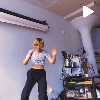 Angela Trimbur dancing