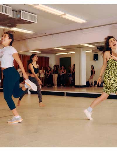 New York Times photo of Angela Trimbur Dance class